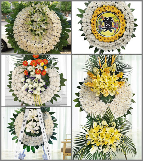 山东青岛即墨市大信镇新花园村花圈速递